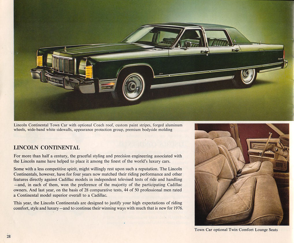 1976 Lincoln Mercury Brochure Page 1